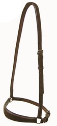 Paris Tack Opulent Series Drop Horse Nose Band, Havana, Full Horse