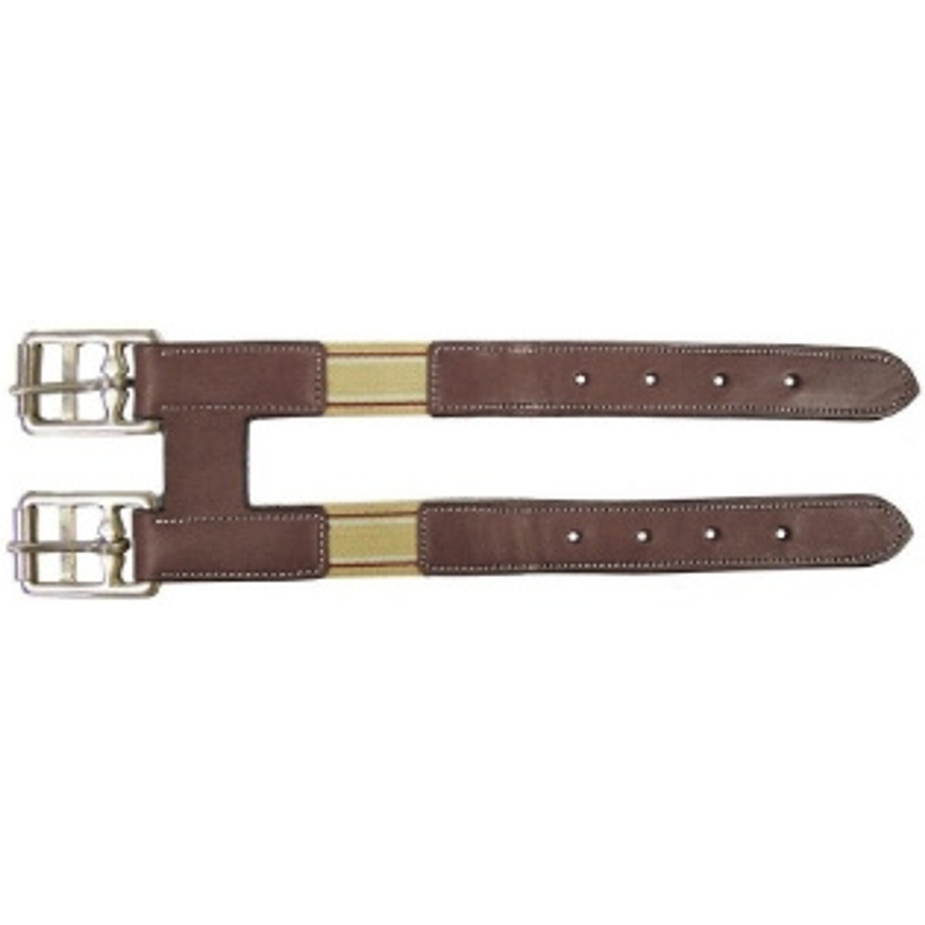 Paris Tack English Saddle Girth Extender with Elastic, Havana