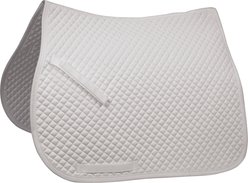 Derby Originals Dressage Horse Saddle Pad, White, 18 x 14 x 3-in
