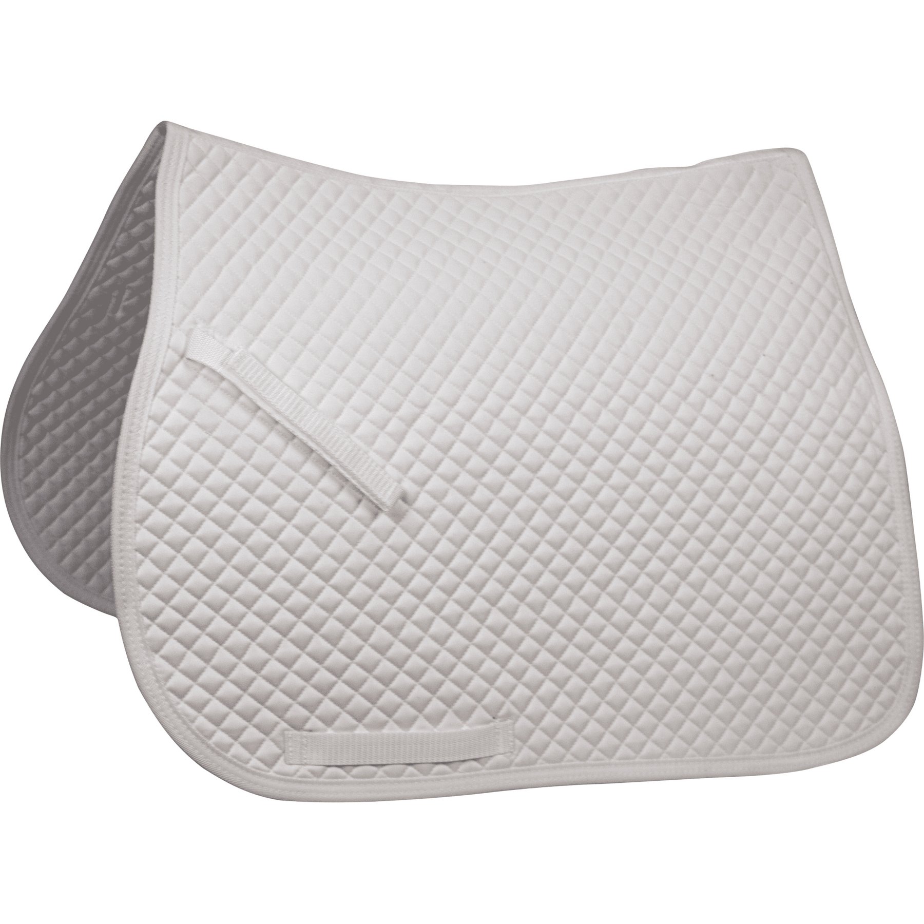 Derby Originals Dressage Horse Saddle Pad, White, 18 x 14 x 3-in