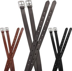 Paris Tack Schooling 1-in Wide English Stirrup Leathers for Daily Use, Havana, 54-in