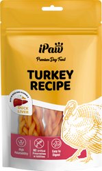 iPaw Turkey Meat with Duck Liver Braided Sticks Gluten-Free Adult Soft & Chew Dog Treats, 3.53-oz bag