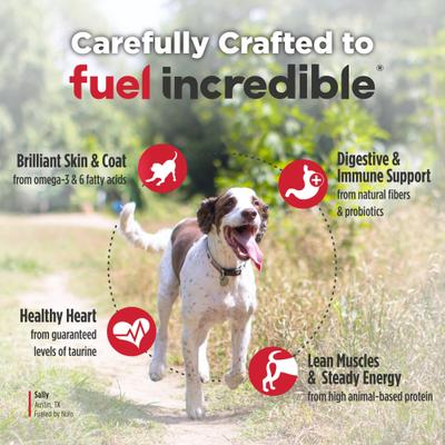 Show full view: Nulo Freestyle Senior Grain-Free Trout & Sweet Potato Recipe Dry Dog Food, 26-lb bag slide 5 of 12