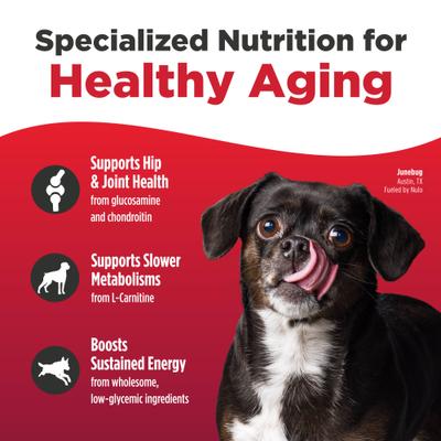 Show full view: Nulo Freestyle Senior Grain-Free Trout & Sweet Potato Recipe Dry Dog Food, 26-lb bag slide 4 of 12