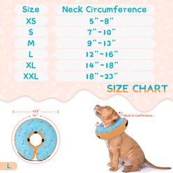 Supet Soft Inflatable Donut Dog Recovery Cone Collar, Large slide 2 of 7