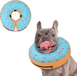 Supet Soft Inflatable Donut Dog Recovery Cone Collar, Large