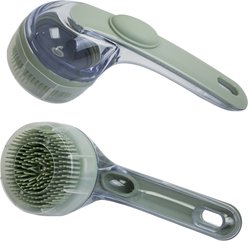 Pet-Able Soap Dispensing Dog Grooming Brush, Sage