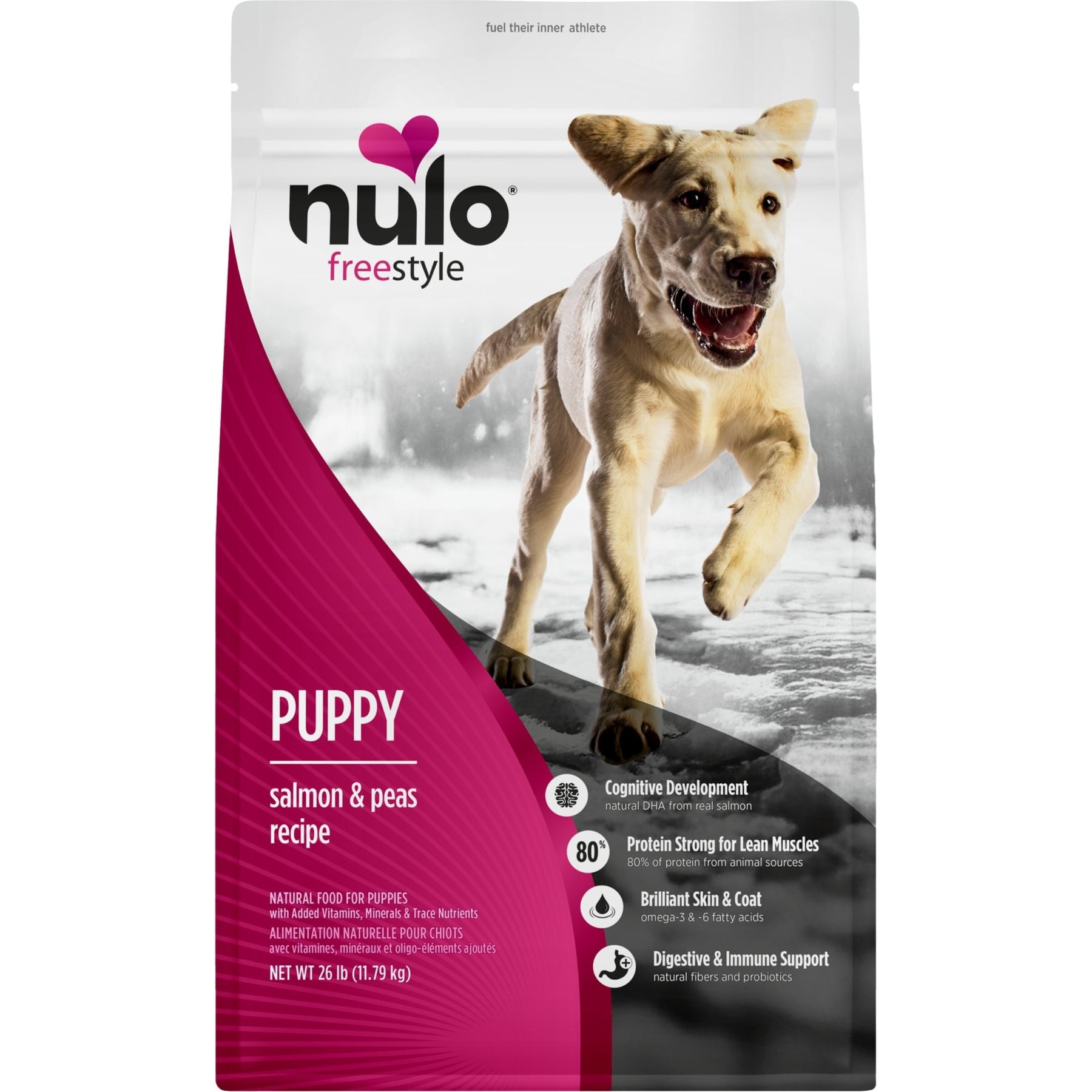Nulo Freestyle Puppy Grain-Free Salmon & Peas Recipe Dry Dog Food, 26-lb bag