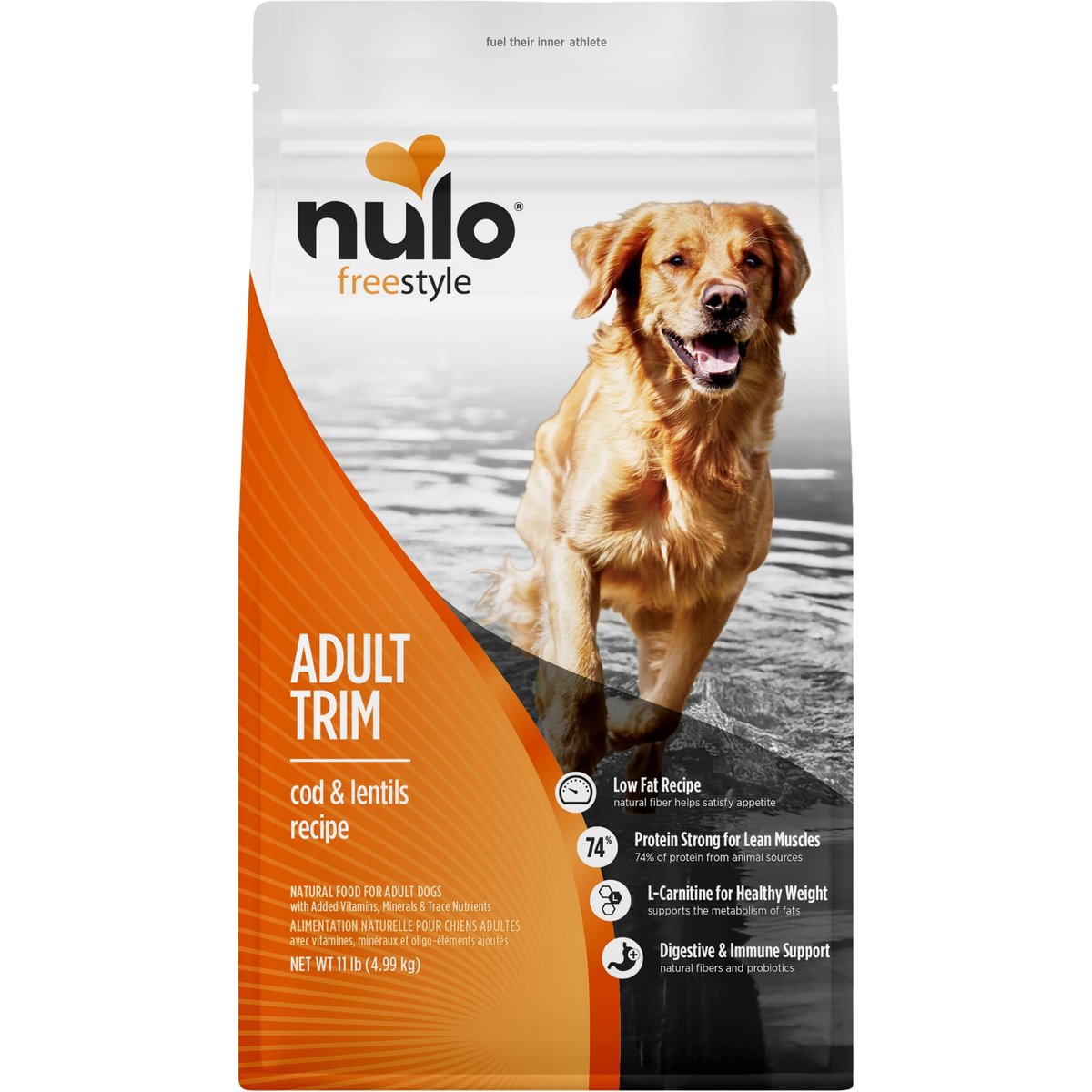 Nulo Freestyle Cod & Lentils Recipe Grain-Free Adult Trim Dry Dog Food, 11-lb bag