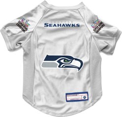 Littlearth NFL 2026 Super Bowl LX Super Bowl Champ Pet Dog Stretch Jersey, Seattle Seahawks, X-Large