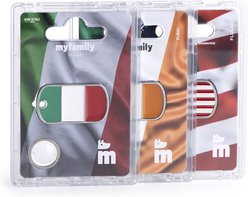 myfamily Flags Personalized Dog ID Tag, U.S.A. slide 2 of 3