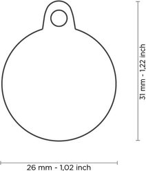 myfamily Rainbow Circle Personalized Dog ID Tag, Small slide 2 of 3