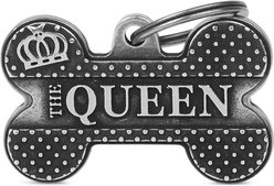 myfamily Bronx Big Bone Queen Personalized Dog ID Tag, Large