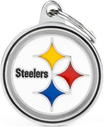 myfamily NFL Personalized Dog ID Tag, Pittsburgh Steelers