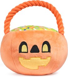 HugSmart Halloween Night Halloween Bucket Squeaky Plush Dog Toy
