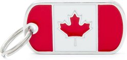 myfamily Flags Personalized Dog ID Tag, Canadaian slide 1 of 3