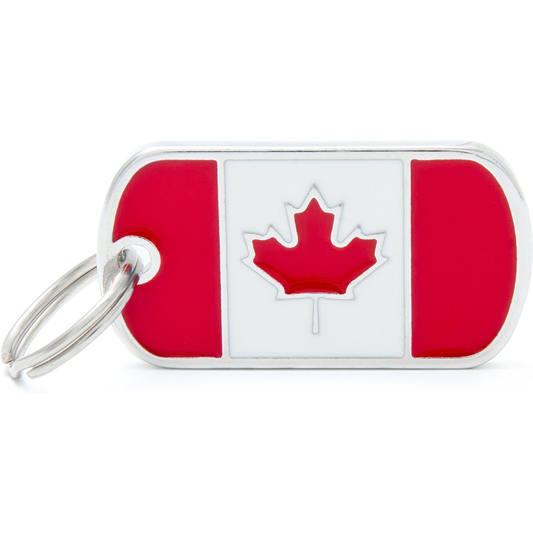 myfamily Flags Personalized Dog ID Tag, Canadaian