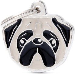 myfamily Friends Personalized Dog ID Tag, Pug - Fawn