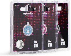 myfamily Glam Crown Personalized Dog ID Tag, White slide 2 of 3