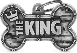 myfamily Bronx Bone The King Personalized Dog ID Tag, X-Large