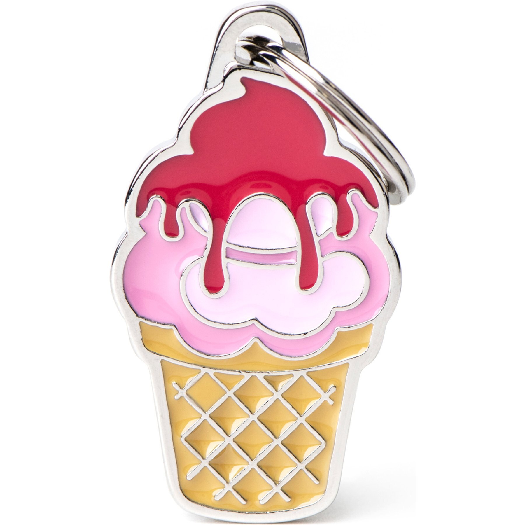 myfamily Food Ice Cream Personalized Dog ID Tag