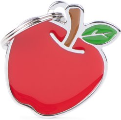 myfamily Food Apple Personalized Dog ID Tag