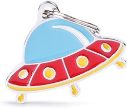myfamily Charms Ufo Personalized Dog ID Tag