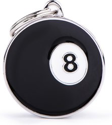 myfamily Charms Big Billiard Ball Personalized Dog ID Tag