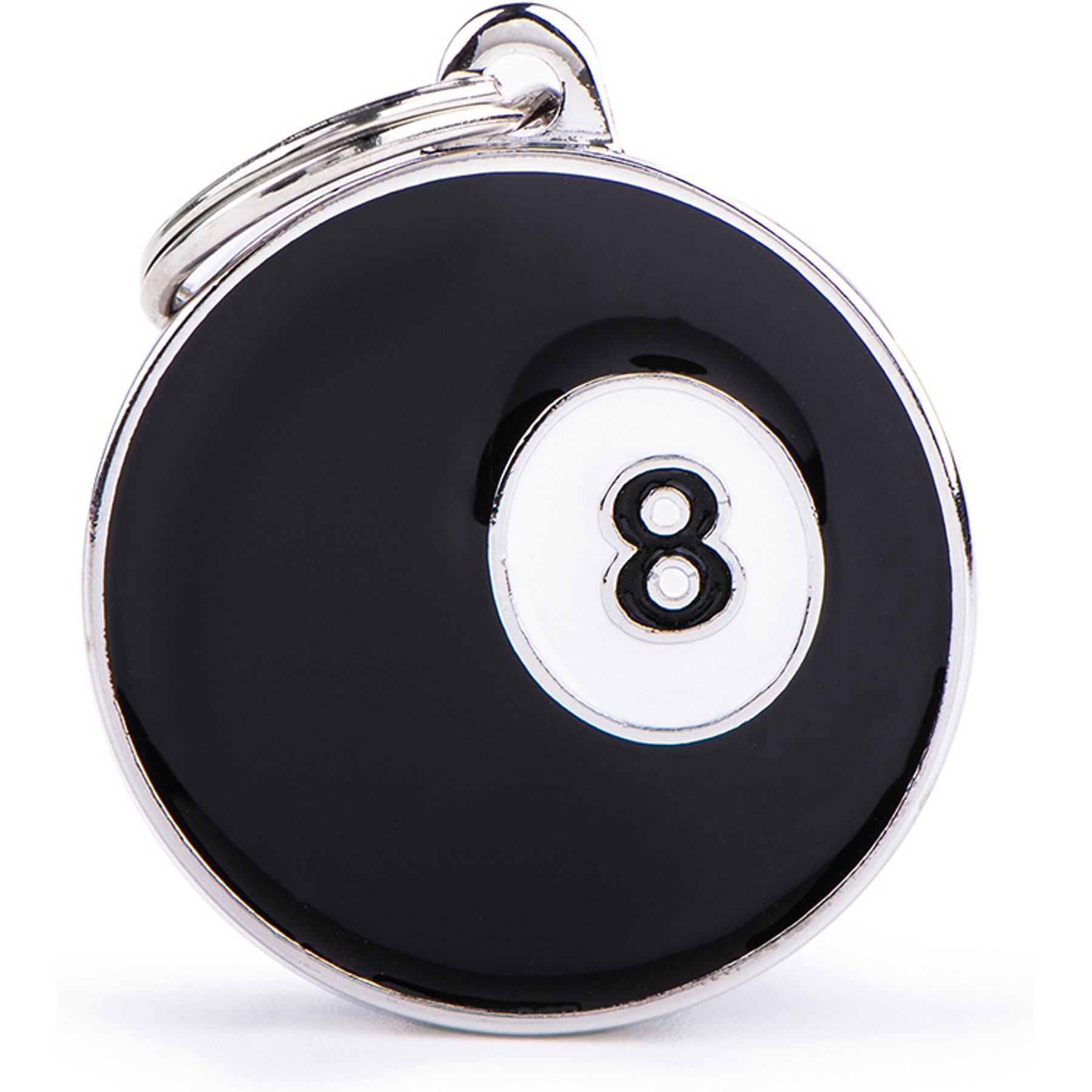 myfamily Charms Big Billiard Ball Personalized Dog ID Tag