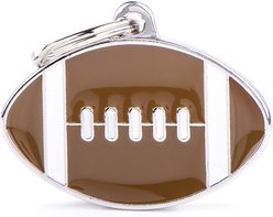 myfamily Charms Big American Football Personalized Dog ID Tag