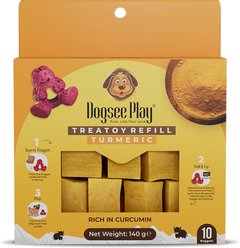 Dogsee Treatoy Yeti Toy Turmeric Dog Refill Pack, 4.9-oz bag, 10 count