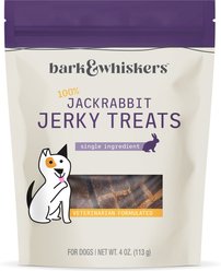 Bark and Whiskers Jackrabbit Jerky Dog Treats, 4-oz bag