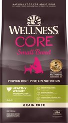 Wellness CORE Grain-Free Small Breed Healthy Weight Deboned Turkey Recipe Dry Dog Food, 12-lb bag slide 1 of 8