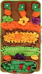 Decflow Interactive Snuffle Foraging Mat Pad Toy with Multiple Hiding Areas for Dogs & Cats, Green