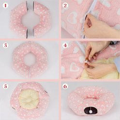 Happy & Polly 3-in-1 Transformable Plush Cat Tunnel Toy, Pink slide 2 of 9