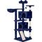 Show in main carousel: Yaheetech 57-in Plush Cat Tree & Condo, Navy Blue slide 2 of 9
