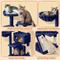 Show in main carousel: Yaheetech 57-in Plush Cat Tree & Condo, Navy Blue slide 4 of 9