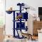 Show in main carousel: Yaheetech 57-in Plush Cat Tree & Condo, Navy Blue slide 1 of 9