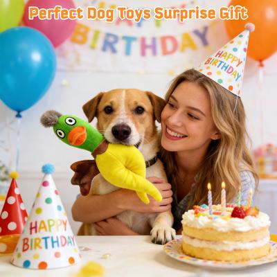 Show full view: FUUFOME Durable Plush Duck Dog Toy slide 6 of 7