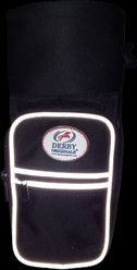 Tahoe Tack Padded Triple Layer 1200D Nylon Western Trail Riding Water Bottle Bag, Black with Grey Trim slide 2 of 6