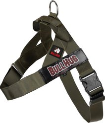 BullHug Adjustable No Choke Dog Harness, Olive Green, Large: 29 to 33-in chest
