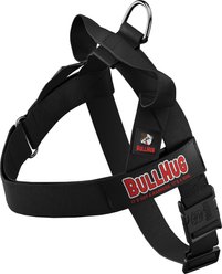 BullHug Adjustable No Choke Dog Harness, Black, Medium: 24 to 29-in chest slide 1 of 8