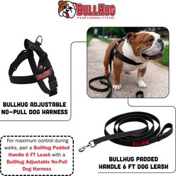 BullHug Padded Nylon Dog Leash, 6-ft long, 1-in wide, Pink Checkers slide 2 of 4