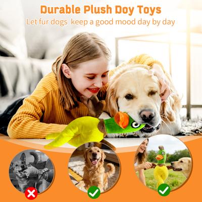 Show full view: FUUFOME Durable Plush Duck Dog Toy slide 5 of 7