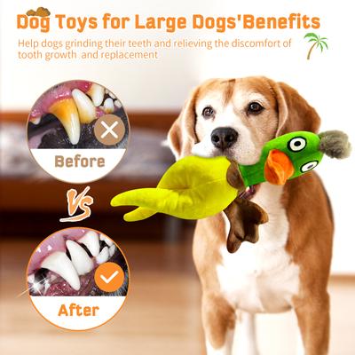 Show full view: FUUFOME Durable Plush Duck Dog Toy slide 2 of 7