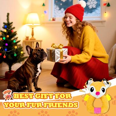 Show full view: FUUFOME Fox Ear Squeaky Dog Toy slide 7 of 8