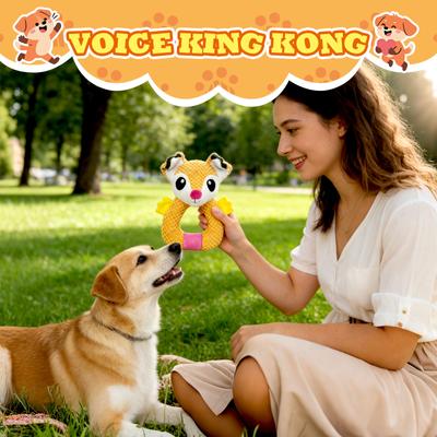 Show full view: FUUFOME Fox Ear Squeaky Dog Toy slide 6 of 8