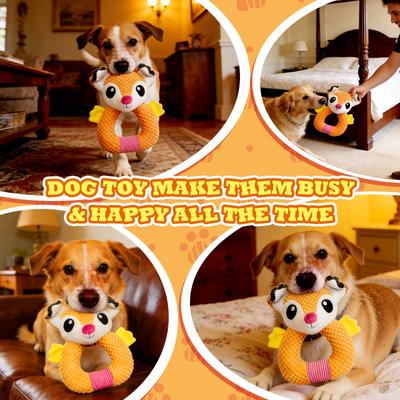 Show full view: FUUFOME Fox Ear Squeaky Dog Toy slide 5 of 8