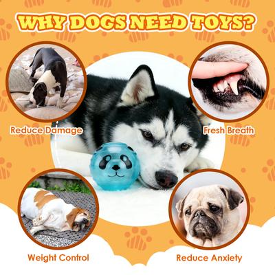 Show full view: FUUFOME Glowing Amber Ball Dog Toy slide 3 of 8