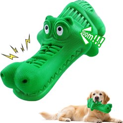 FUUFOME Durable Natural Alligator Shape Rubber Dog Toy
